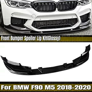 グロスブラック車のフロントバンパースポイラーリップキット BMW F90 M5 2018-2020 2019 Gloss Black Car Front Bumper Spoiler Lip Kit For BMW F90 M5 2018-2020 2019 【並行輸入品】