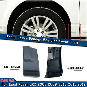 フロント左 + 右下部フェンダーモールディングブラックランドローバー LR2 2008-2012 AA Front Left + Right Lower Fender Moulding Black For Land Rover LR2 2008-2012 AA 【並行輸入品】