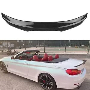 車のリアトランクスポイラーリップカーボンルックPSM BMW F33 F83 M4 14-20 コンバーチブル Car Rear Trunk Spoiler Lip Carbon Look PSM For BMW F33 F83 M4 14-20 Convertible 【並行輸入品】