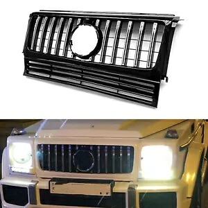 シルバーフロントバンパーグリルメルセデスベンツ G クラス W463 G550 G63 AMG 1990-2018 Silver Front Bumper Grille For Mercedes Benz G Class W463 G550 G63 AMG 1990-2018 【並行輸入品】