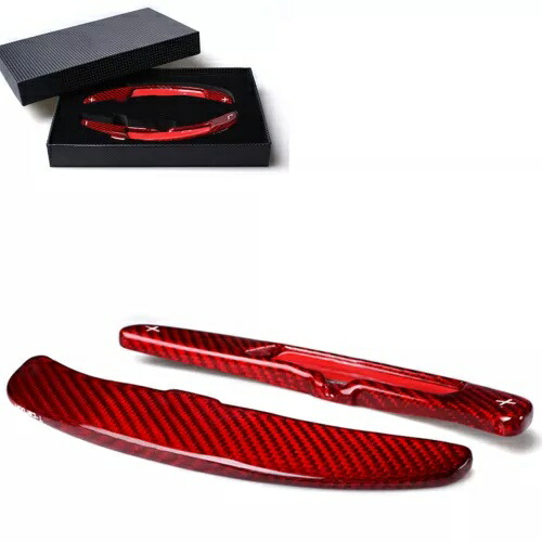 2X カーボンファイバーステアリングホイールシフトパドルエクステンションポルシェ 911 918 スパイダー用 2X Carbon Fiber Steering Wheel Shift Paddle Extension For Porsche 911 918 Spyder 【並行輸入品】 42,185円