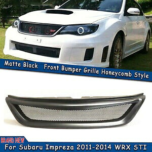 車のフロントバンパーグリルハニカムスバルインプレッサ 2011-14 WRX STI グラスファイバー Car Front Bumper Grille Honeycomb For Subaru Impreza 2011-14 WRX STI Fiberglass 【並行輸入品】
