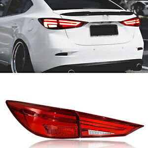 マツダ 3 アクセラ LED テールライトアセンブリ LED リアランプ 2014-2018 AMA レッド For Mazda 3 Axela LED Taillights Assembly LED Rear Lamps 2014-2018 AMA Red 【並行輸入品】