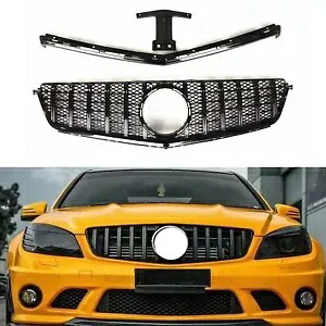 メルセデスベンツ C63 AMG 2008-2011 2009 フロントバンパーグリル W/フレームブラケット For Mercedes-Benz C63 AMG 2008-2011 2009 Front Bumper Grille W/ Frame Bracket 【並行輸入品】