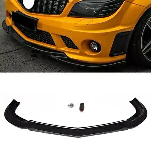 メルセデスベンツ Cクラス W204 C63 08-11 フロントバンパースプリッターリップグロスブラック用 For Mercedes Benz C-Class W204 C63 08-11 Front Bumper Splitter Lip Gloss Black 【並行輸入品】
