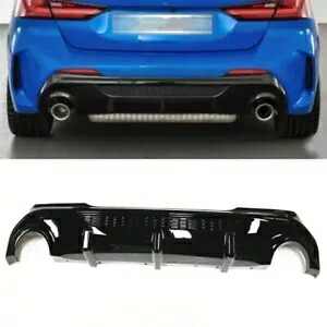 グロスブラックリアディフューザーリップ BMW F40 デュアルエキゾースト 2019 2020 23 グロスブラック Gloss Black Rear Diffuser Lip For BMW F40 Dual Exhaust 2019 2020 23 Gloss Black 【並行輸入品】