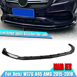 ベンツ A クラス W176 A200 A250 A45 AMG 2015-2018 車のフロントバンパースプリッターリップ For Benz A Class W176 A200 A250 A45 AMG 2015-2018 Car Front Bumper Splitter Lip 【並行輸入品】