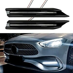 ブラックフロントエアベント DRL デイタイムランニングライト ベンツ W206 C200 C43 2022-2023用 Black Front Air Vent DRL Daytime Running Lihgt For Benz W206 C200 C43 2022-2023 【並行輸入品】