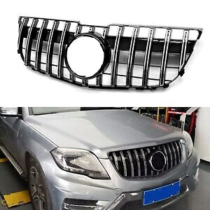 シルバーフロントバンパーグリル GT スタイルメルセデスベンツ GLK クラス X204 GLK350 13-15 Silver Front Bumper Grill GT Style For Mercedes Benz GLK Class X204 GLK350 13-15 【並行輸入品】