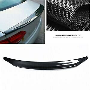 アウディ A4 B8.5 2013-2016 2014 ブラックカーボンファイバーリアトランクスポイラーリップに適合 Fit For Audi A4 B8.5 2013-2016 2014 Black Carbon Fiber Rear Trunk Spoiler Lip 【並行輸入品】