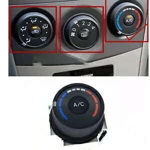 ABS ブラックエアコン A/C スイッチノブトヨタカローラヴァーソ 2007-2013 08 ABS Black Air Conditioner A/C Switch Knob For Toyota Corolla Verso 2007-2013 08 【並行輸入品】