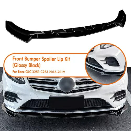 グロスブラックフロントスポイラースプリッターリップボディキットメルセデスベンツ X253 C253 16-19 Gloss Black Front Spoiler Splitter Lip Bodykit For Mercedes Benz X253 C253 16-19 【並行輸入品】 43,560円