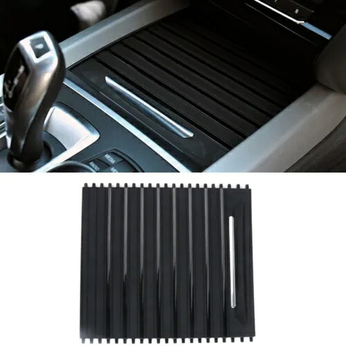 BMW F15 X5M 2014-2018 F16 X6M 2015-2019 カップホルダーローラーブラインドカバ??ーブラック For BMW F15 X5M 2014-2018 F16 X6M 2015-2019 Cup Holder Roller Blind Cover Black 【並行輸入品】
