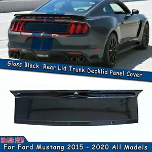 フォードマスタング 2015 16-2023 黒後部蓋トランク Decklid パネル成形トリム A For Ford Mustang 2015 16-2023 Black Rear Lid Trunk Decklid Panel Moulding Trim A 【並行輸入品】