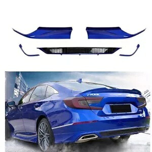 車のリアバンパーディフューザーサイドコーナーエプロンスパットホンダアコード 10th 18-22 ブルー Car Rear Bumper Diffuser Side Corner Apron Spat For Honda Accord 10th 18-22 Blue 【並行輸入品】