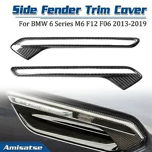 リアルカーボンファイバーサイドフェンダーベントトリムフレーム BMW M6 F12 F13 2013-UP用 Real Carbon Fiber Side Fender Vent Trim Frame For BMW M6 F12 F13 2013-UP 【並行輸入品】