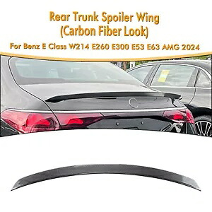 カーボンルックリアスポイラーリップベンツ E クラス W214 E260 E300 E53 E63 AMG 2024+ Carbon Look Rear Spoiler Lip For Benz E Class W214 E260 E300 E53 E63 AMG 2024+ 【並行輸入品】