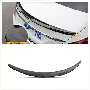 2015-2021 メルセデスベンツ W215 AMG リアトランクスポイラーウイングリップブラック For 2015-2021 Mercedes Benz W215 AMG Rear Trunk Spoiler Wing Lip Black 【並行輸入品】