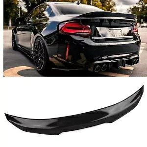 リアトランクスポイラーリップウィング BMW 2 シリーズ F22 F87 M2 クーペ 14-21 グロスブラック Rear Trunk Spoiler Lip Wing For BMW 2 Series F22 F87 M2 Coupe 14-21 Gloss Black 【並行輸入品】