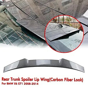 カーボンルックリアスポイラーリップルーフウイング BMW X シリーズ X6 E71 2008-2014 19 Carbon Look Rear Spoiler Lip Roof Wing Fit For BMW X Series X6 E71 2008-2014 19 【並行輸入品】