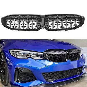 車のフロント腎臓グリルメッシュ BMW G20 330i M340i 2019-2022 カメラ穴付き Car Front Kidney Grille Mesh For BMW G20 330i M340i 2019-2022 W/ Camera Hole 【並行輸入品】