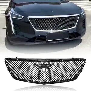 1pc 2019-2020 キャデラック CT6 フロントバンパーグリルグリルブラック ABS 1pc For 2019-2020 Cadillac CT6 Front Bumper Grill Grille Black ABS 【並行輸入品】
