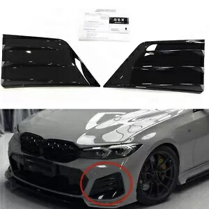 2 個フロントバンパーサイドカバー BMW G20 LCI 330i M340i 2023-2024 グロスブラック 2pcs Front Bumper Side Cover For BMW G20 LCI 330i M340i 2023-2024 Gloss Black 【並行輸入品】