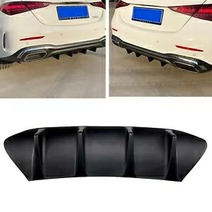 ブラックリアバンパー下部バランスメルセデスベンツ W206 C クラス C200 C260 2022-UP Black Rear Bumper Lower Valance For Mercedes Benz W206 C-Class C200 C260 2022-UP 【並行輸入品】