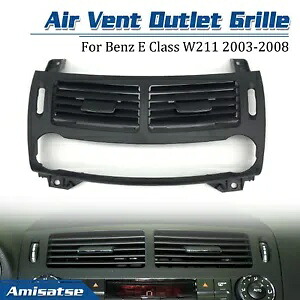 フロントセンターエアベントアウトレットグリルメルセデスベンツ E クラス W211 2003-08 ブラック Front Center Air Vent Outlet Grille For Mercedes Benz E Class W211 2003-08 Black 【並行輸入品】