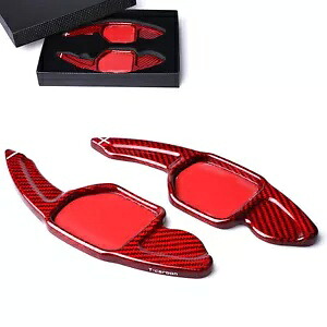 2X カーボンファイバーステアリングホイールシフトパドルアウディ S8 Q3 Q5 Q7 R8 2013-2016 2X Carbon Fiber Steering Wheel Shift Paddle For Audi S8 Q3 Q5 Q7 R8 2013-2016 【並行輸入品】