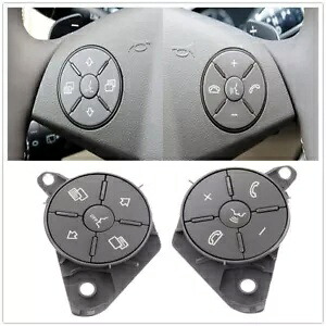 2X ステアリングホイールボタンカバーメルセデスベンツ W164 ML GL W251 R クラス A 2X Steering Wheel Button Cover For Mercedes Benz W164 ML GL W251 R Class A 【並行輸入品】
