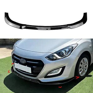 ビビッドブラックフロントバンパースポイラーリップスプリッターヒュンダイ I30 MK2 MK2.5 12-17 13 Vivid Black Front Bumper Spoiler Lip Splitter For Hyundai I30 MK2 MK2.5 12-17 13 【並行輸入品】