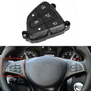 1x 左側ステアリングホイールコントロールスイッチメルセデスベンツ W205 C253 2015-2018用 1x Left Side Steering Wheel Control Switch For Mercedes Benz W205 C253 2015-2018 【並行輸入品】