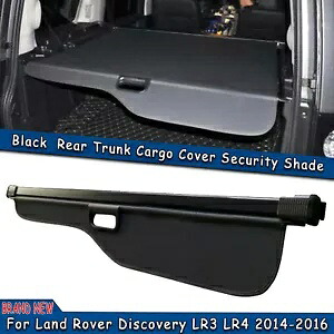 ランドローバーディスカバリー LR4 LR3 2004-2016 リアトランクカーゴカバーセキュリティシェード For Land Rover Discovery LR4 LR3 2004-2016 Rear Trunk Cargo Cover Security Shade 【並行輸入品】