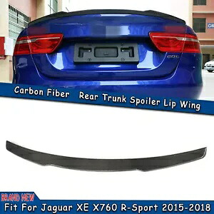 カーボンファイバーリアトランクスポイラージャガー XE X760 R スポーツ 2015 2016-2018 AA Carbon Fiber Rear Trunk Spoiler For Jaguar XE X760 R Sport 2015 2016-2018 AA 【並行輸入品】
