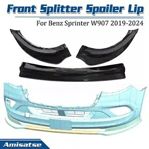 車のフロントバンパースポイラーリップボディキットメルセデスベンツスプリンター W907 2019-2024 Car Front Bumper Spoiler Lip Bodykit For Mercedes Benz Sprinter W907 2019-2024 【並行輸入品】