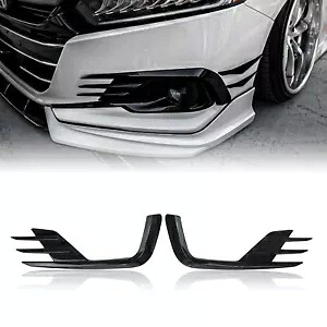 ホンダ アコード 2021-2022 Yofer 光沢のある黒のフロントフォグランプまぶたカバートリム For Honda Accord 2021-2022 Yofer Glossy Black Front Fog Light Eyelid Cover Trim 【並行輸入品】