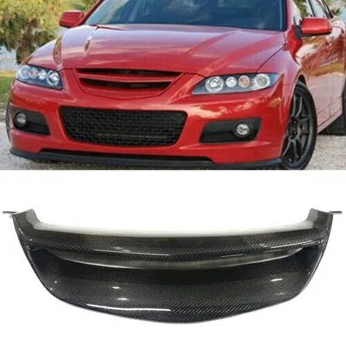 車のフロントバンパーグリル Msh グラスファイバーマツダ 6 アテンザ 2006-2007 炭素繊維 Car Front Bumper Grille Msh Fiberglass For Mazda 6 Atenza 2006-2007 Carbon Fiber 【並行輸入品】