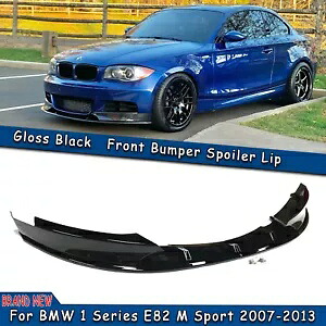 BMW 1 シリーズ E82 M スポーツ 2007-13 フロントバンパースポイラーサイドカバーグロスブラック For BMW 1 Series E82 M Sport 2007-13 Front Bumper Spoiler Side Cover Gloss Black 【並行輸入品】