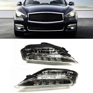 右左フロントターンシグナルライトランプ 2015-19 インフィニティ Q70L AA クリア Right Left Front Turn Signal Light Lamp For 2015-19 INFINITI Q70L AA Clear 【並行輸入品】