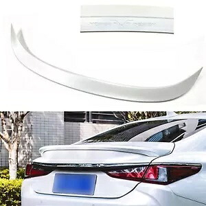 レクサス ES350 ES250 ES300h 19-24 グロスホワイトリアトランクスポイラールーフリップウイング For Lexus ES350 ES250 ES300h 19-24 Gloss White Rear Trunk Spoiler Roof Lip Wing 【並行輸入品】