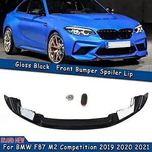 グロスブラック フロントバンパーリップスプリッター BMW F87 M2 コンペティションモデル 2019-21用 Gloss Black Front Bumper Lip Splitter For BMW F87 M2 Competition Models 2019-21 【並行輸入品】