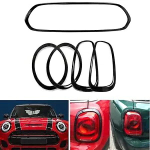 5 個ブラックフロントバンパーグリルカバーフォグライトトリムミニクーパー S F55 F56 F57 5pcs Black Front Bumper Grill Cover Fog Light Trim For Mini Cooper S F55 F56 F57 【並行輸入品】