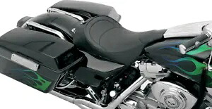 ドラッグ レザー ステッチ ソロ シート ドライバー バックレスト ロープロファイル 97-07 ハーレー ツーリング Drag Leather Stitch Solo Seat Driver Backrest Low Profile 97-07 Harley Touring 【並行輸入品】｜カスタムパーツ WORLD倉庫