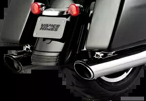 Vance & Hines ツイン スラッシュ 4 インチ クローム スリップオン マフラー 17-23 ハーレー ツーリング FLHX 用 Vance & Hines Twin Slash 4\