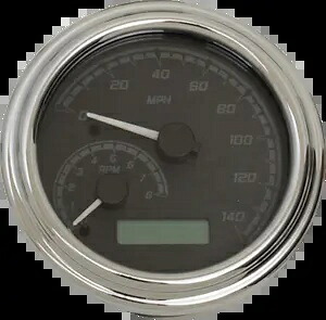 Dakota Digital MVX-2002-KG-C ゲージキット Tach Speedo クローム/ブラック ハーレー FX FL 用 Dakota Digital MVX-2002-KG-C Gauge Kit Tach Speedo Chrome/Black for Harley FX FL 【並行輸入品】