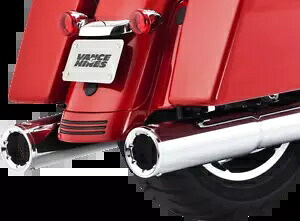 Vance & Hines ハイ出力ストレートカットクロームエキゾーストマフラー 17-19 ハーレー FLHX Vance & Hines Hi Output Straight cut Chrome Exhaust Mufflers 17-19 Harley FLHX 【並行輸入品】