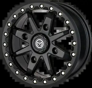 Moose 0230-1091 ビードロック ホイール - 544X - フロント/リア - ブラック - 14x7 - 4/110 Moose 0230-1091 Beadlock Wheel - 544X - Front/Rear - Black - 14x7 - 4/110 【並行輸入品】