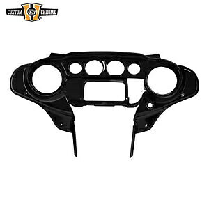 インナーフェアリング スピードメーターカバー ハーレーストリートグライド 2014-UP ビビッドブラックに適合 Inner Fairing Speedometer Cover Fits For Harley Street Glide 2014-UP Vivid Black 【並行輸入品】