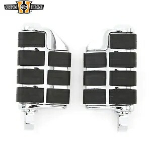 クロームライダー旅客ハイウェイフットペグフットレストハーレーツーリングソフテイル用 Chrome Rider Passenger Highway Footpeg Footrest Fit For Harley Touring Softail 【並行輸入品】